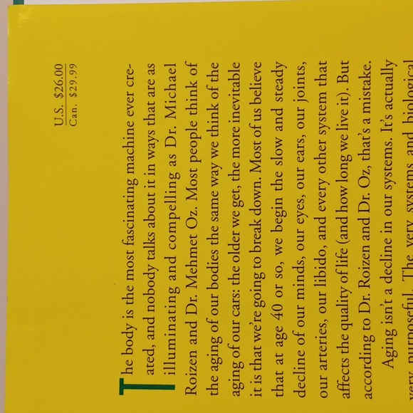 YOU  STAYING YOUNG - Hardback Book - NWOT - Picture 2 of 11